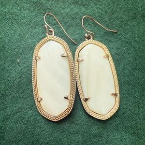 Kendra Scott Gold Ivory Drop Earrings